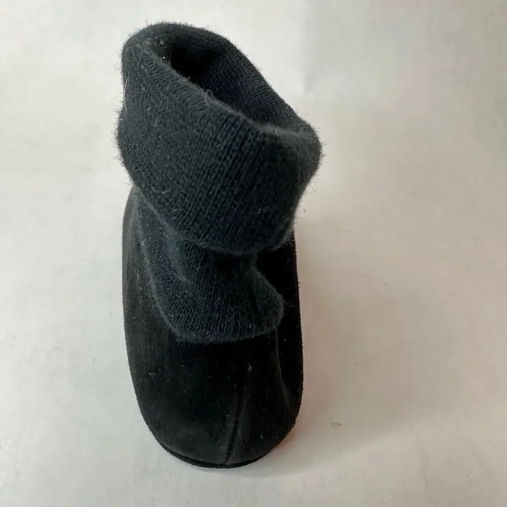 GUCCI Baby Black Suede Leather Sole Shoes | Size US 3.5 | UK 3 | EUR 19 | w/Box